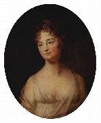 TISCHBEIN, Johann Heinrich Wilhelm Portrat einer Frau, Oval oil painting